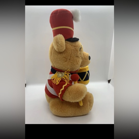 Disney Store Winnie the Pooh Drummer Costume Plush Toy Excellent Condition - Picture 3 of 15
